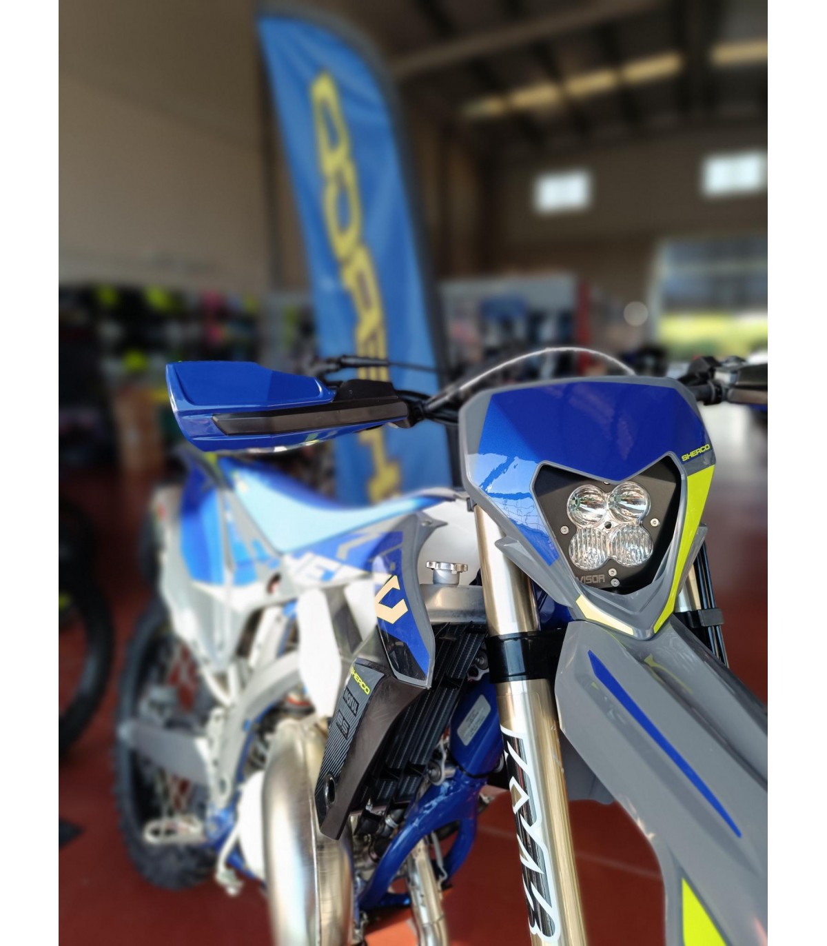 Phare Avant LED ECE Pour Sherco SEF-R 300 / 450 / 500 - Avec Plaque De Fixation - Neuf - XDURE